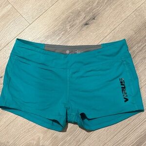 Virus Women's Teal Athletic Shorts